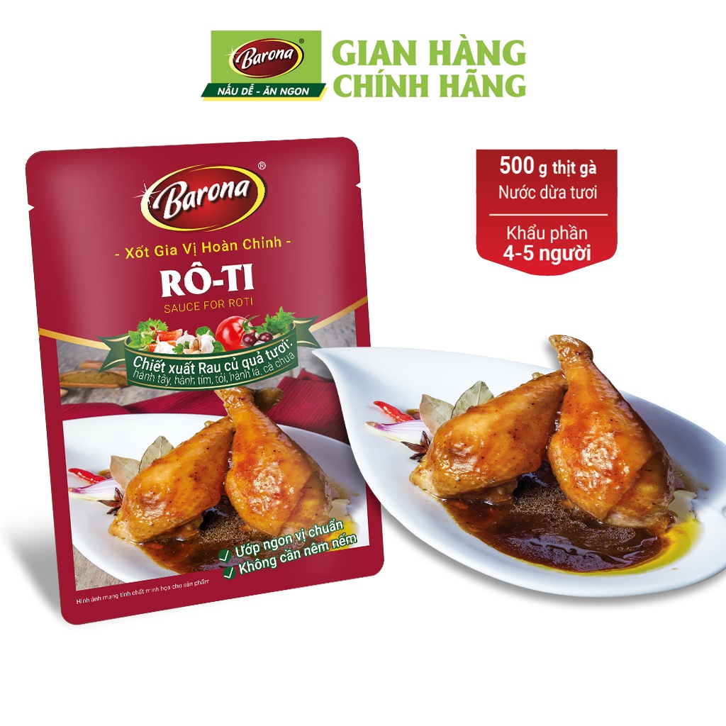 Gia Vị Rô-Ti Barona 80g ướp ngon chuẩn vị không cần nêm nếm