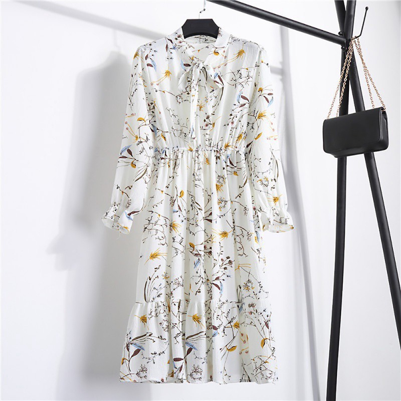 Đầm tay dài phong cách retro thời trang dành cho nữ | BigBuy360 - bigbuy360.vn