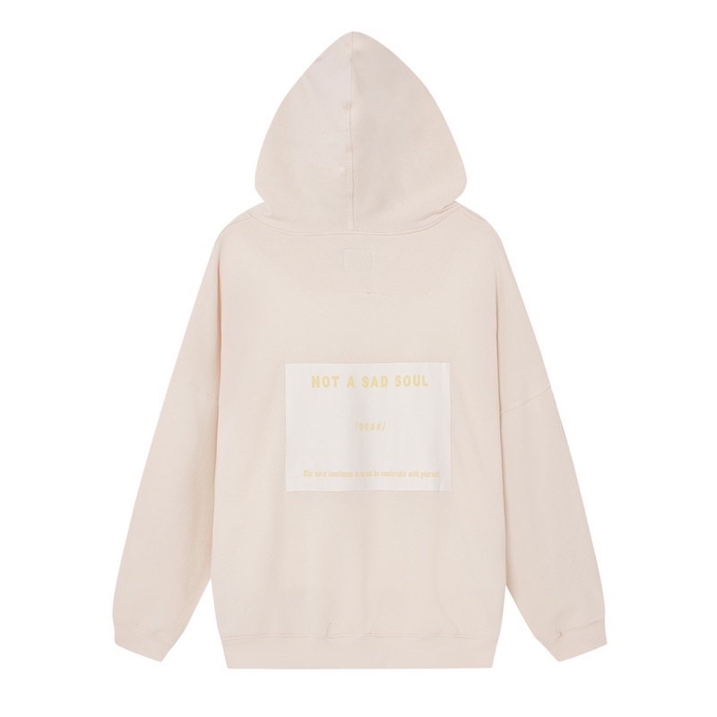Áo Hoodie Màu Kem Mỏng Nhẹ Phù Hợp Với Mọi Thời Tiết