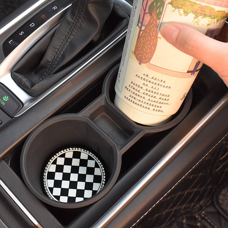 Miếng lót ly nước silicon camellia chống mài mòn trang trí đa năng thời trang cao cấp nội thất ô tô S3Un