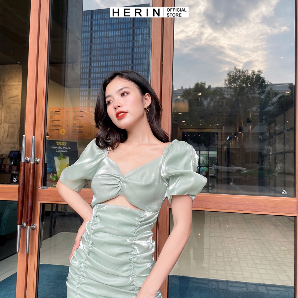 Đầm body dạo phố vải may 2 lớp màu Xanh Mint siêu dễ thương | BigBuy360 - bigbuy360.vn