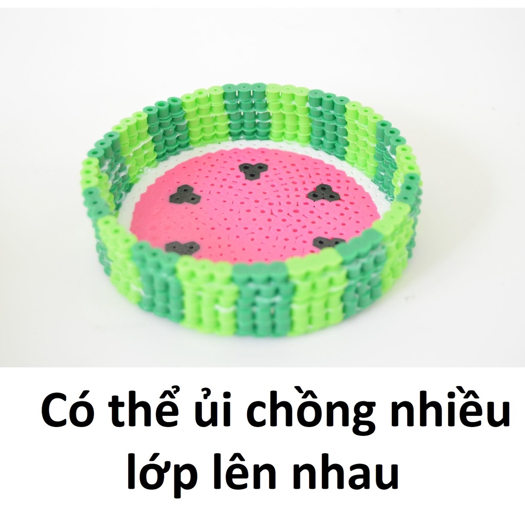 FOLLOW TẶNG 3KHÀNG CÓ SẴN Khuôn Vuông Tròn Lục Giác Cho Hạt Lớn 5mm Hạt Màu Kỳ Thú Perler Hama