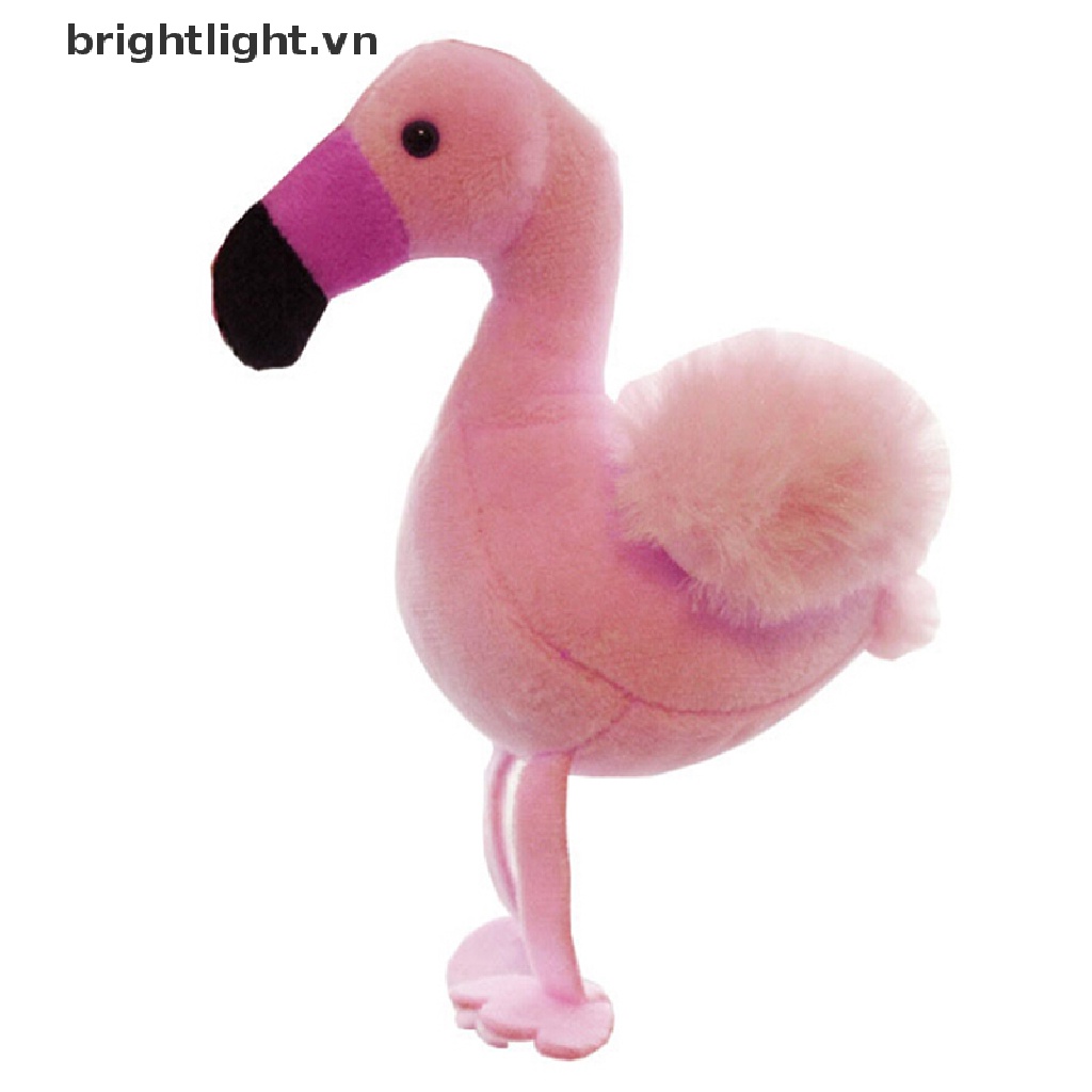 Móc Khóa Hồng Hạc Nhồi Bông Mềm Mại Đáng Yêu