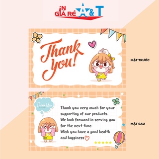 🌸 100 THẺ CÁM ƠN-Thiệp cảm ơn khách hàng - thẻ cảm ơn - thư cám ơn khách hàng