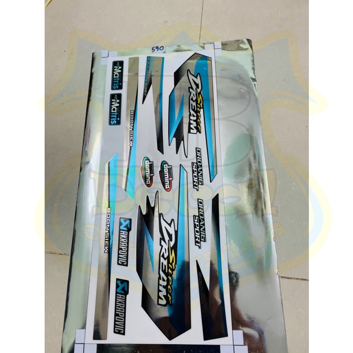 ( Quí khách vui lòng mang ra tiệm cho thợ dán ) Tem DREAM CHẤT LIỆU CROM DẺO CAO CẤP NO1