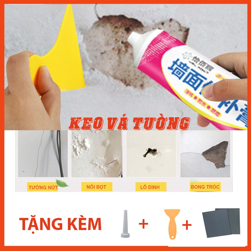 [MUA 1 TẶNG 3] Keo vá tường thông minh, chống thấm nước, siêu chắc chắn, tiện lợi, làm đẹp tường chỉ trong 1 phút