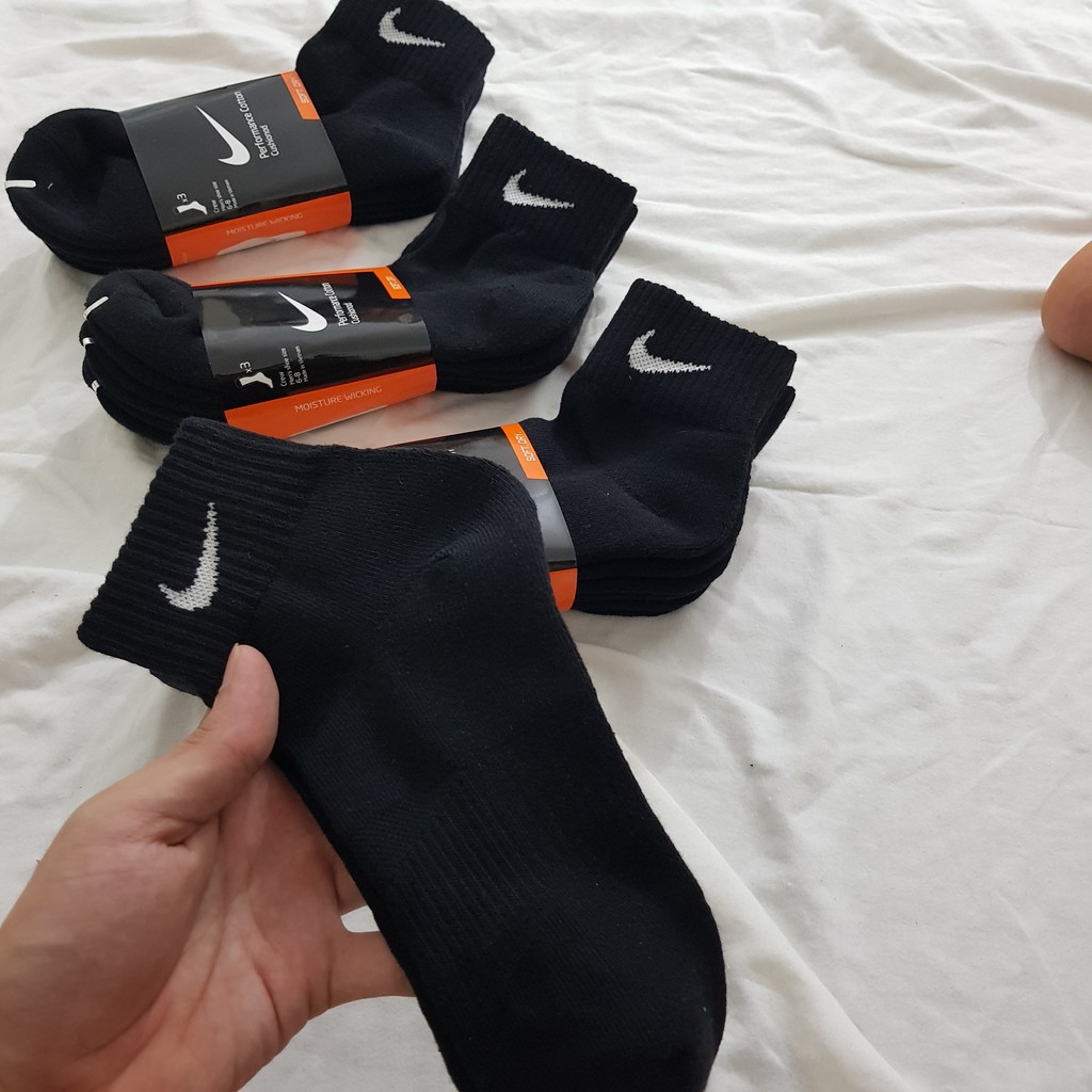 Combo 2 Pack 3 đôi tất thể thao Nike cổ thấp ( 1 Pack trắng, 1 Pack đen) ) - Free ship + Quà tặng từ TatsTats.vn