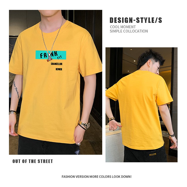 [new style] Fashion Men's T-shirts are printed in a variety of colors, high-grade and big sizes.