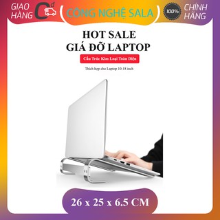 Giá Đỡ Laptop Máy Tính Xách Tay Để Bàn Hợp Kim Nhôm ABS Cao Cấp Tản Nhiệt Gọn Nhẹ
