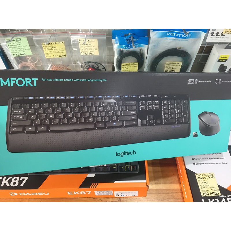 Bộ chuột bàn phím không dây Logitech MK345