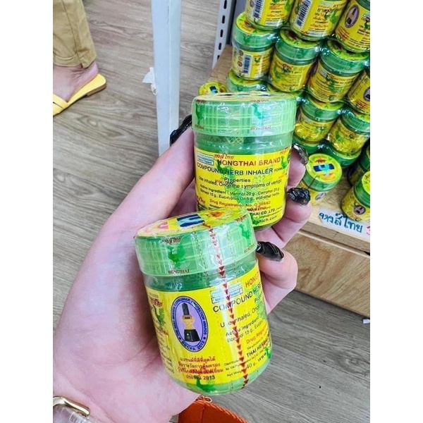 Hũ Hít Thông Mũi Hong Thai Herb Thái Lan, Ống Hít Xoang