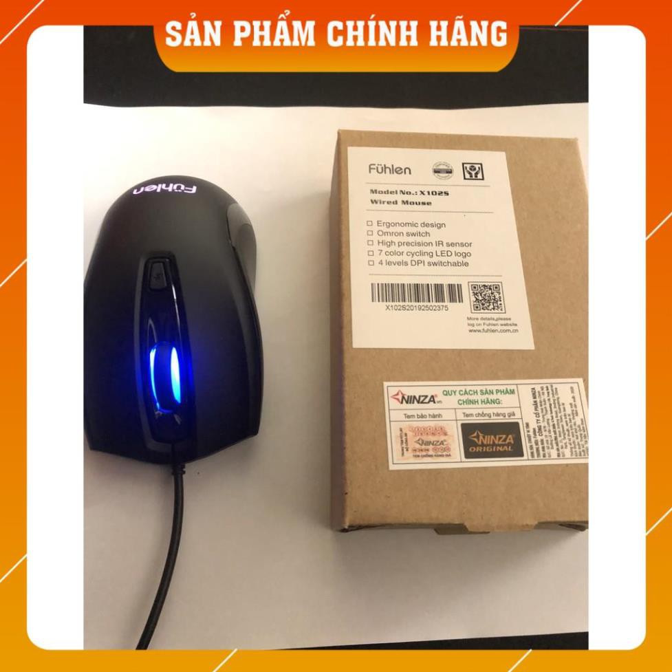 [SẴN HÀNG] Chuột Gaming Fuhlen X102S - Màu đen - Có đèn led - Team ninza phân phối - BH 24 tháng [LỖI 1 ĐỔI 1] | BigBuy360 - bigbuy360.vn