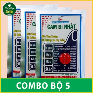 Phân Bón Trung Vi Lượng - Cam Bi Nhật - 40g combo 5