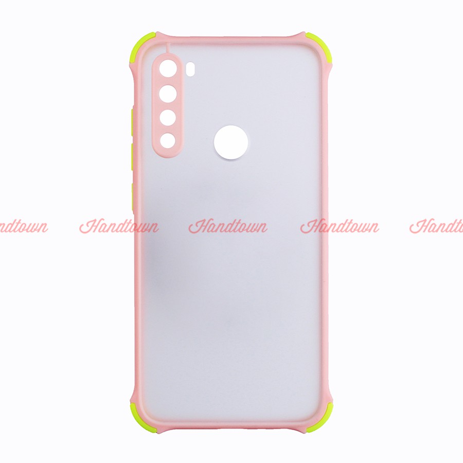 Ốp Lưng Chống Sốc Nhám Xiaomi Redmi Note 8 Viền Màu Thời Trang TPU Viền Dẻo Lưng Cứng