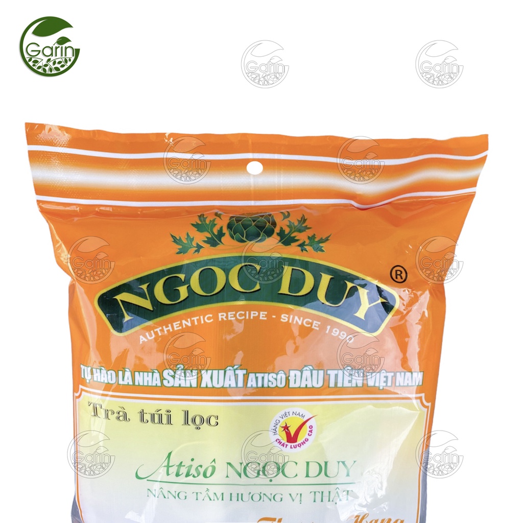 Trà atiso túi lọc thượng hạng Ngọc Duy Garin gói cam 100 túi lọc giải độc gan