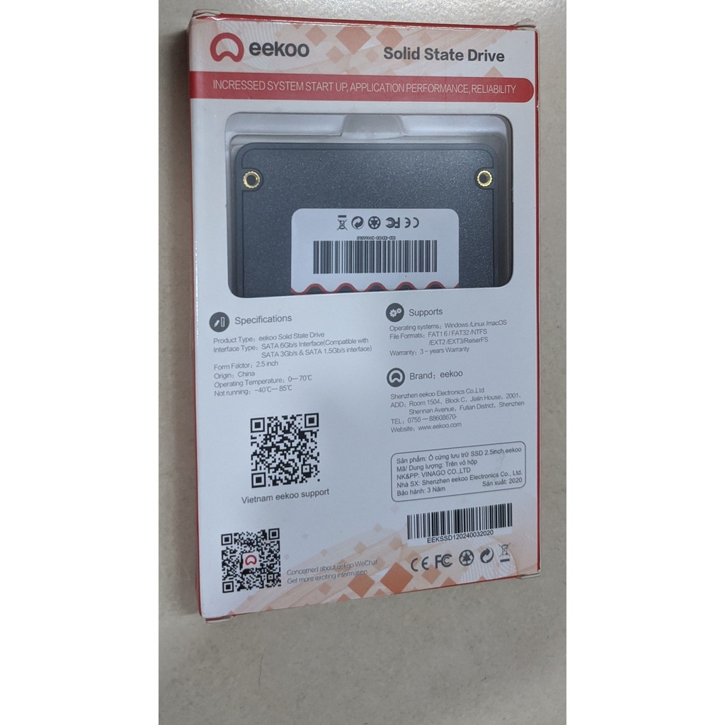 Ổ cứng SSD 120G EEKOO - bảo hành 36 tháng | BigBuy360 - bigbuy360.vn