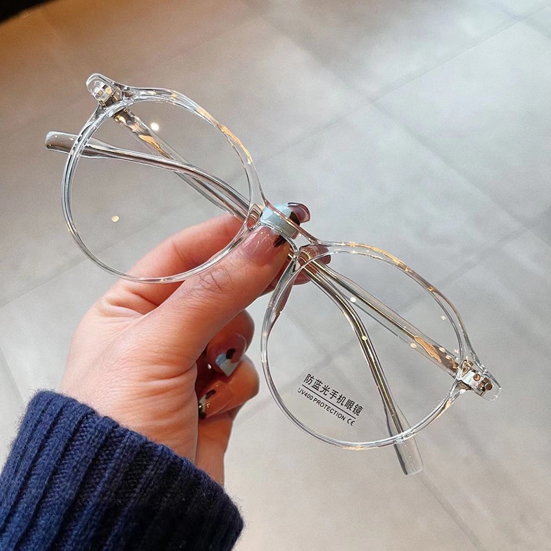 Mắt kính VIENDO gọng nhựa dẻo tròn chống tia uv đổi màu thời trang cho nam và nữ(có thể cắt cận thị ống kính)