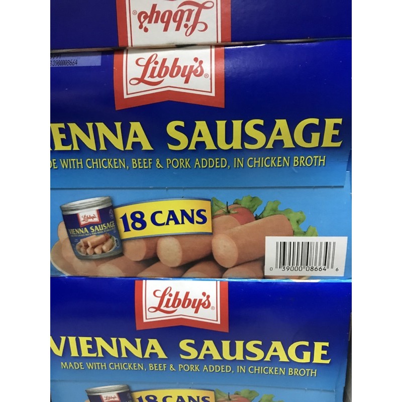 1 Hộp Xúc Xích Lon Mỹ Libby's Vienna Sausage (130G) - Thùng 18 Hộp