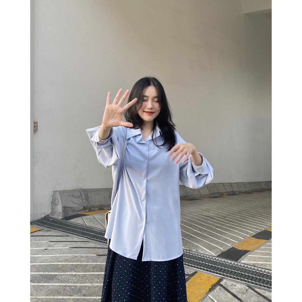 [ảnh đôc QUYỀN MEGGIECLOSET] ÁO SƠ MI TAY PHỒNG | BigBuy360 - bigbuy360.vn