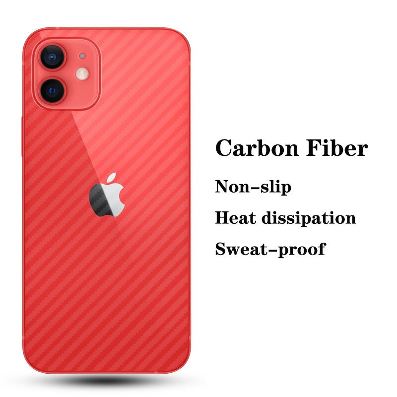 Phim Dán Bảo Vệ Màn Hình Họa Tiết Sợi Carbon Cho iPhone 14 13 11 12 Pro Max Plus 7 8 Plus X XS Max XR SE 2020 2022 SE3