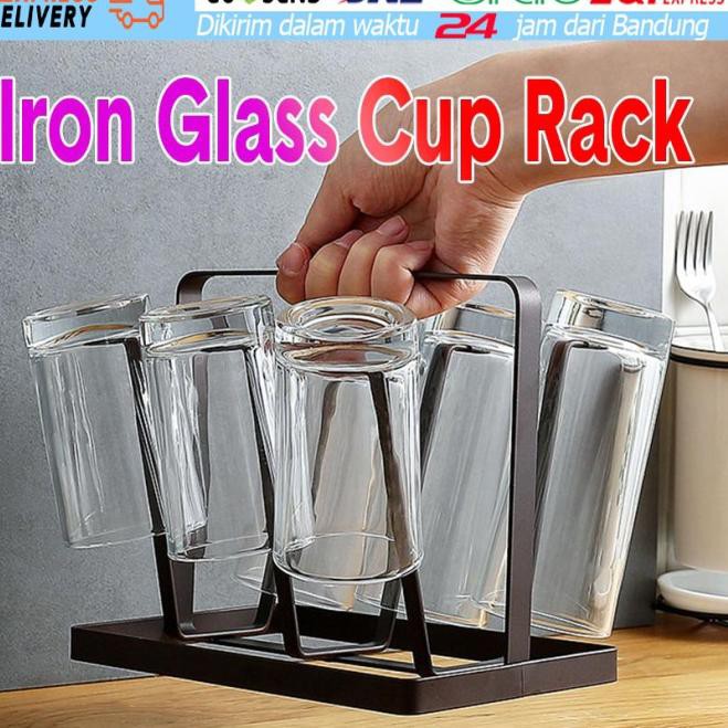 Giá Sắt Treo Ly 6 Ngăn Chống Trượt Tiện Dụng Cho Nhà Bếp / Quán Bar | BigBuy360 - bigbuy360.vn