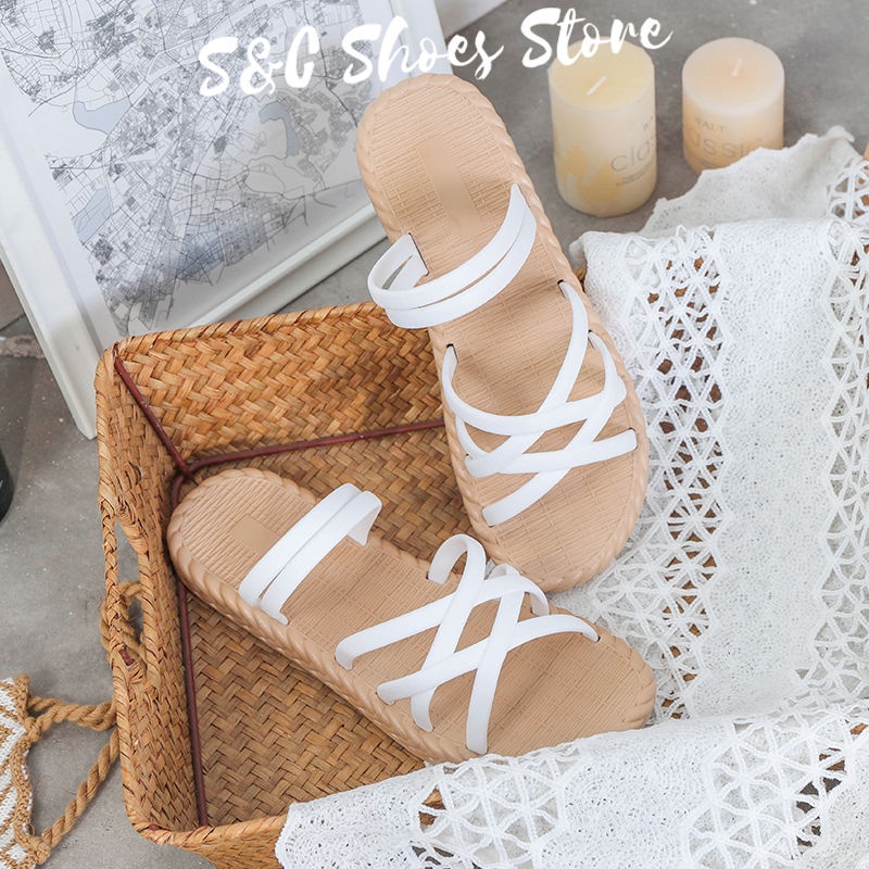 Dép Sandal Nhựa Chống Thấm Nước Thoải Mái Hai Chiều Chất Lượng Cao Thoải Mái Thời Trang Dành Cho Bạn Nữ