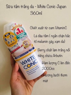 Sữa Tắm Trắng WHITE CONIC NHẬT