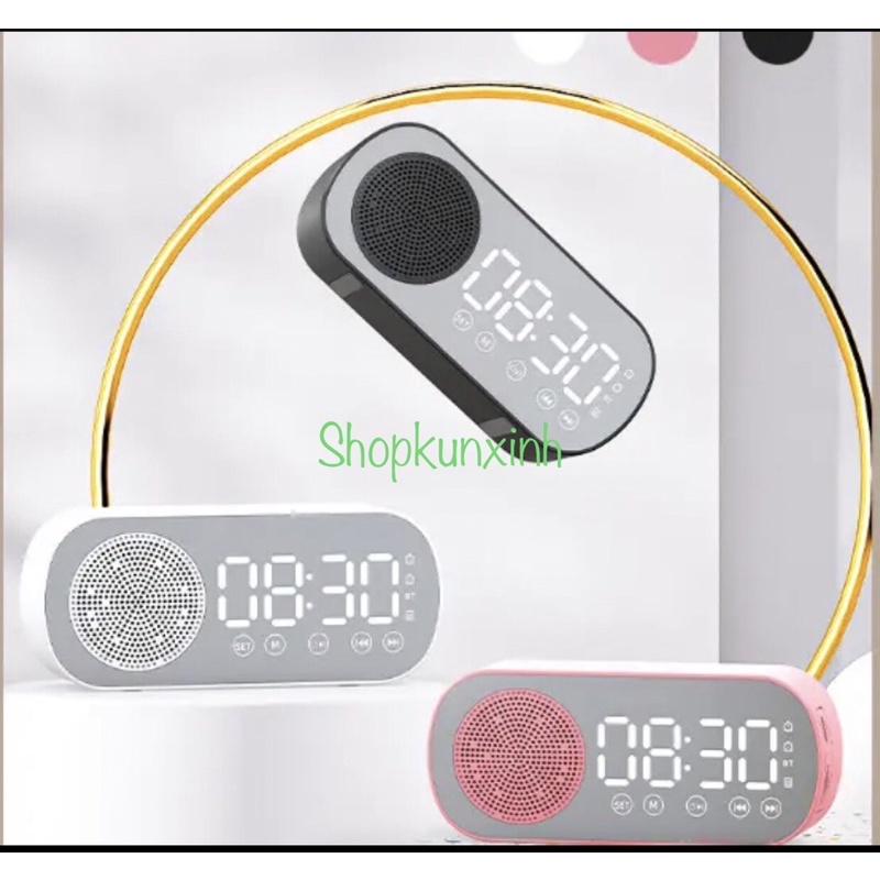 Loa bluetooth 5.0 Z7. Tích hợp chuông báo thức, khe cắm thẻ nhớ.