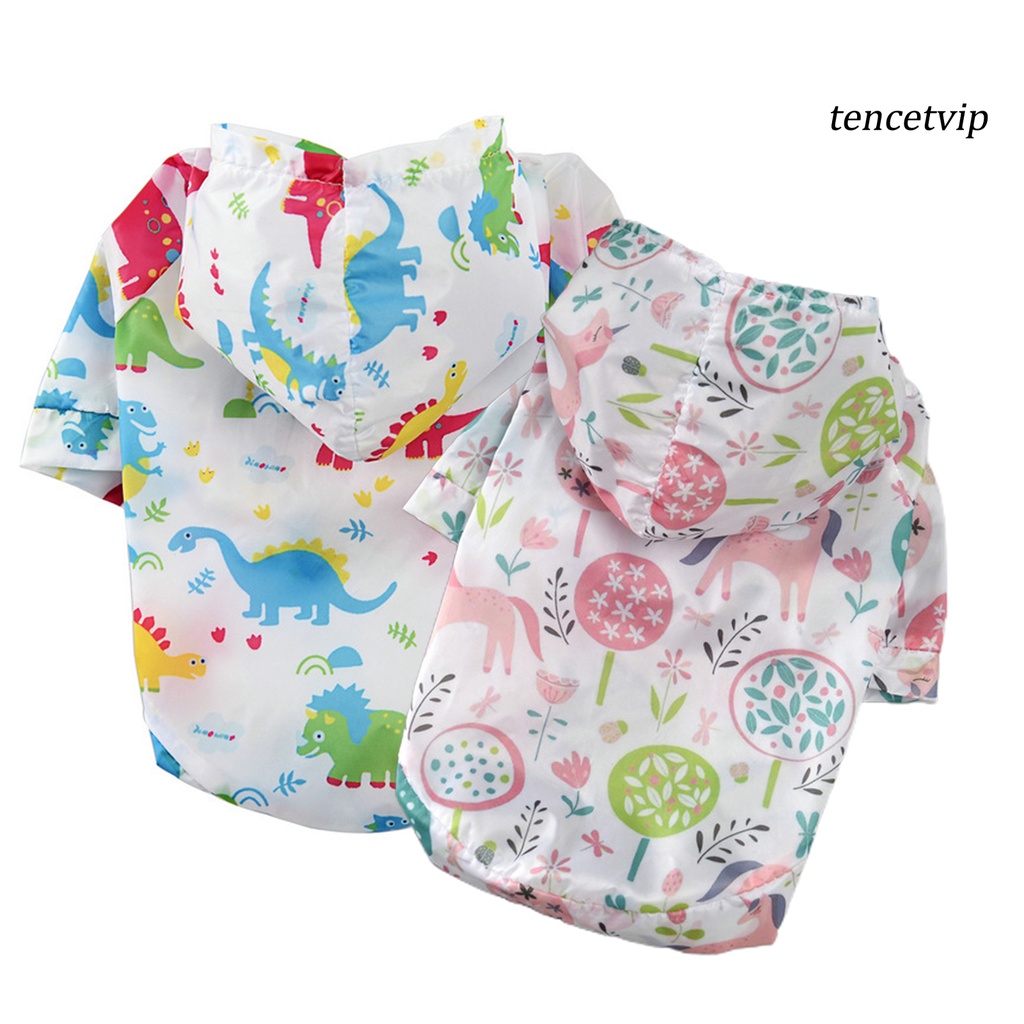 Áo hoodie bằng nylon chống tia UV in hình chú chó hoạt hình thời trang mùa hè