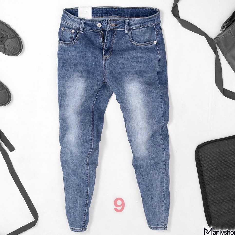 Quần jean nam chất bò cao cấp co dãn 4 chiều cực đẹp from dáng skinny đẹp CAROLLSTORE QJ9