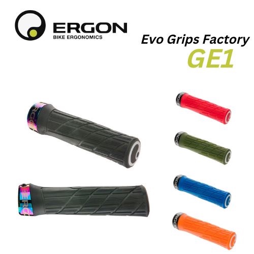 Tay Nắm Xe Đạp ERGON GE1 EVO Grips Factory Màu Sắc Oil Slick Rainbow Dành Cho Xe Đạp MTB/XC