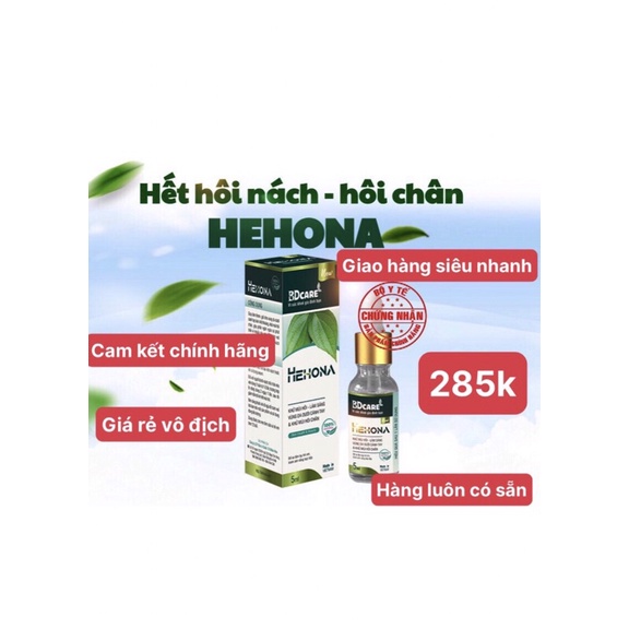 Hehona- serum khử mùi hôi nách và chân 5ml-Chính Hãng