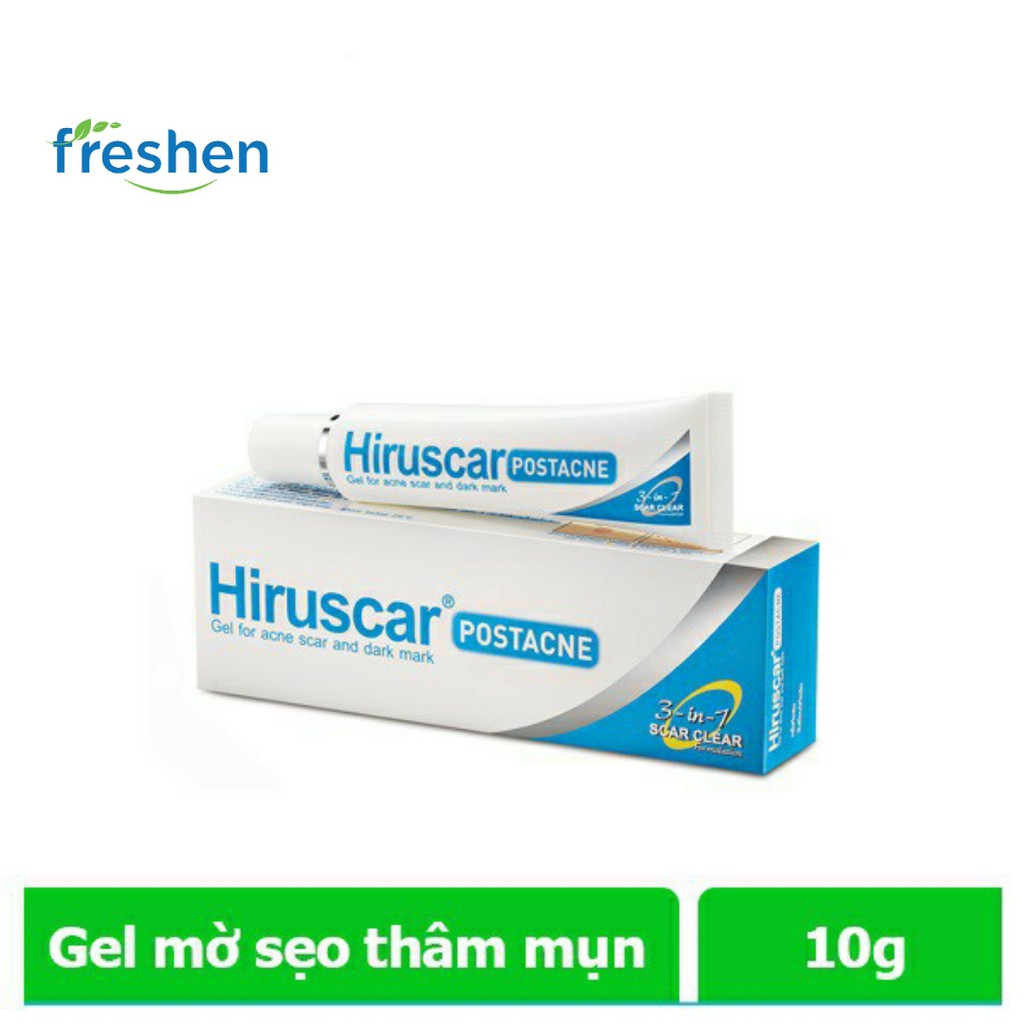 Gel chăm sóc sẹo mụn và mụn thâm Hiruscar Post Acne 10g