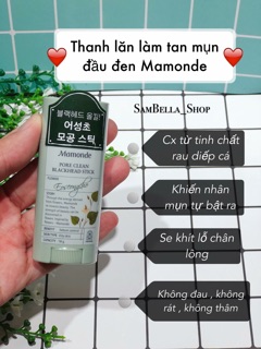 SÁP TIÊU MỤN ĐẦU ĐEN MAMONDE