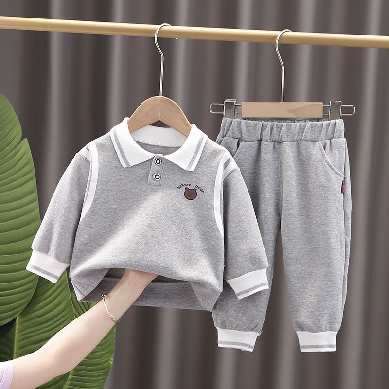 Set Đồ Thời Trang Xuân Thu 2022 Gồm Áo Sweater Tay Dài Phong Cách Mới Cho Bé Trai