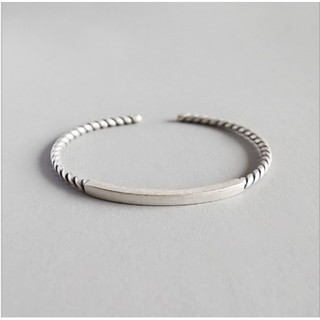 [FREE SHIP] Vòng Tay Lắc Bạc Cuff (Chất liệu : Bạc )