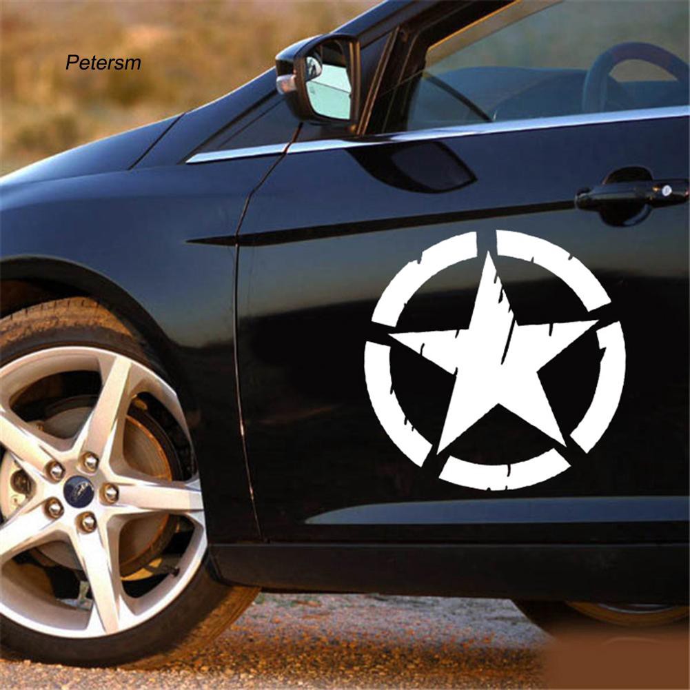 Decal dán xe hơi hình ngôi sao PT _ Star