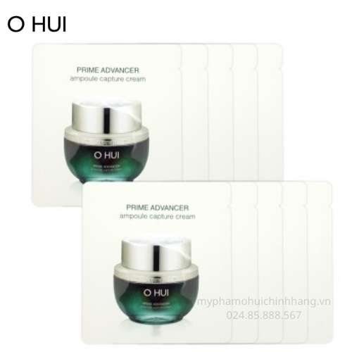 Gói dùng thử Kem dưỡng chống lão hoá trẻ hoá da Ohui Prime Advancer Ampoule Capture Cream sample/ Mỹ phẩm chính h