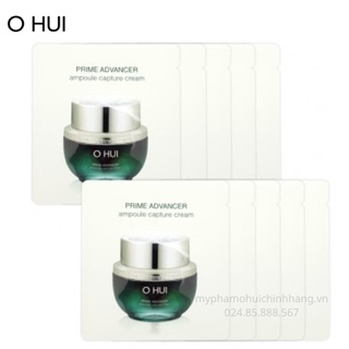 Gói dùng thử Kem dưỡng chống lão hoá trẻ hoá da Ohui Prime Advancer Ampoule Capture Cream sample/ Mỹ phẩm chính hãng