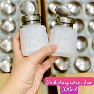 Bình nhựa Putin S40 đựng dung dịch nhỏ 100ml, nắp bơm dành cho thợ kỹ thuật