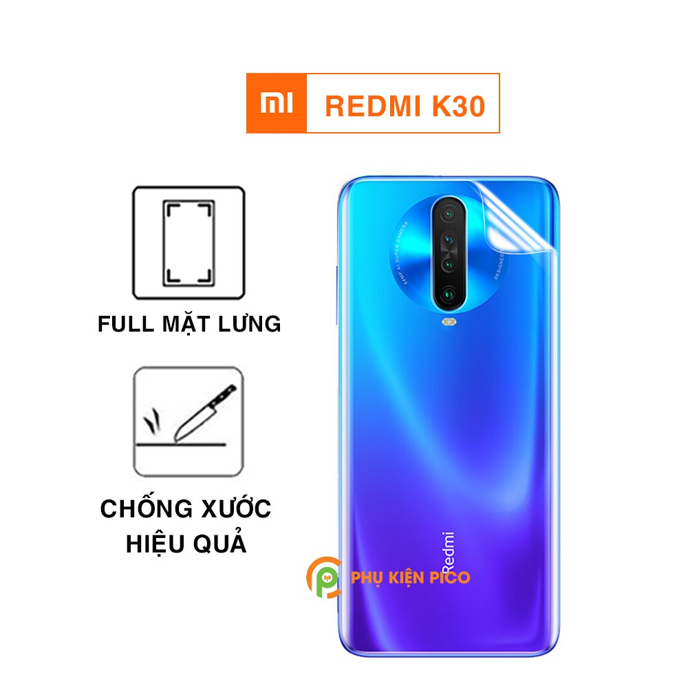 Dán lưng Redmi K30 Pro / Redmi K40 Pro full mặt lưng trong suốt PPF tự phục hồi vết xước - Dán dẻo Xiaomi Redmi K30