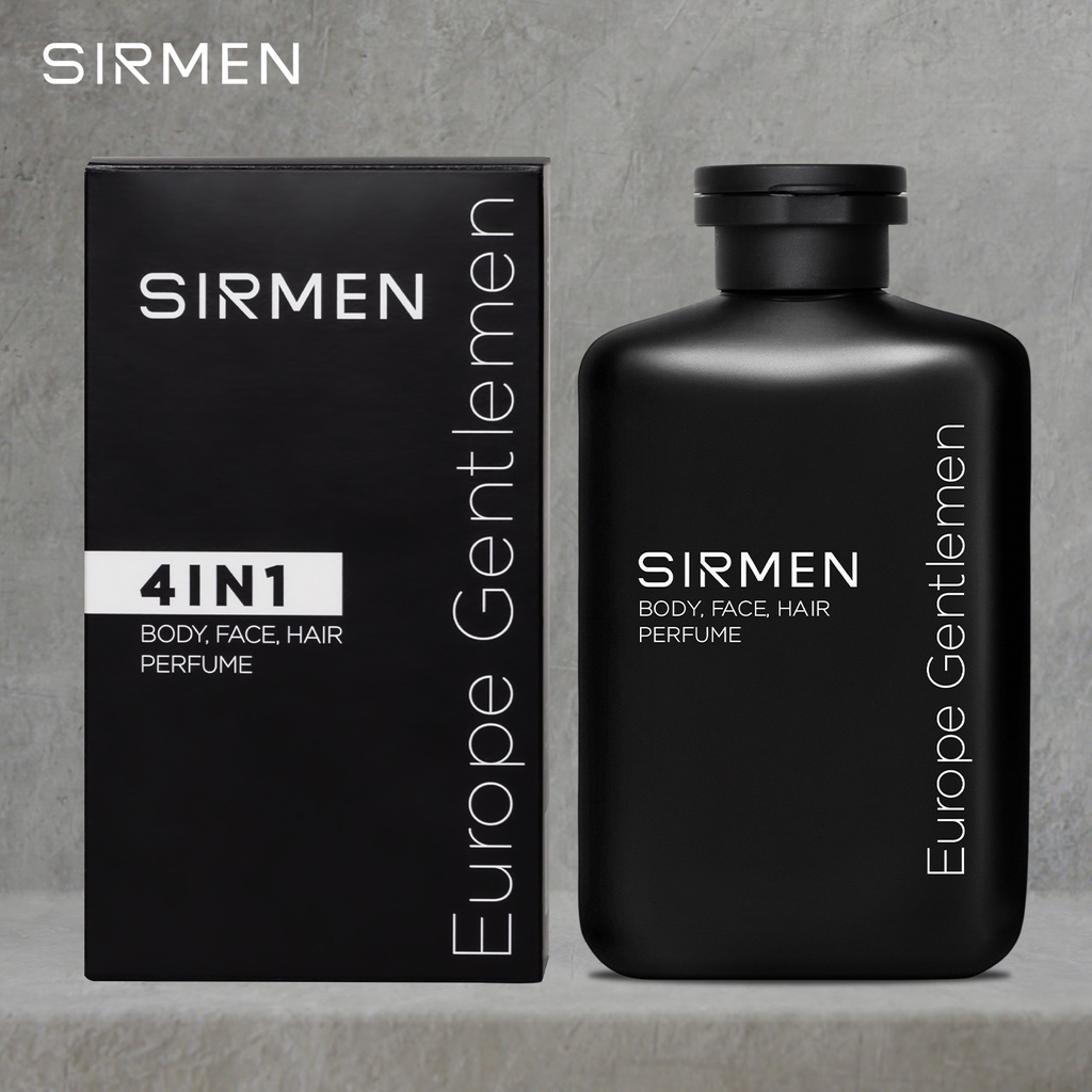 [COMBO 2 CHAI] Sữa tắm gội nam 4 in 1 hương nước hoa châu Âu SIRMEN Europe Gentlemen cao cấp 350g công nghệ EU-Nano