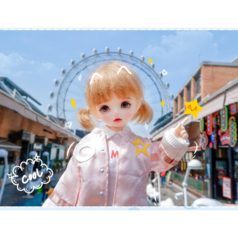 Trang phục bóng chày đáng yêu cho búp bê tỉ lệ 1/6 (bán lẻ)