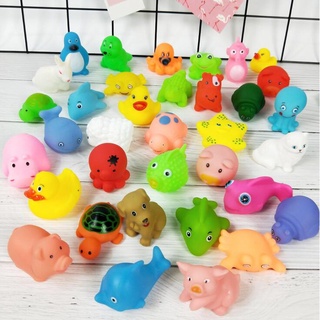 13pcs Đồ chơi thú chip chip thả bồn tắm cho bé vui chơi và học nhận biết con vật