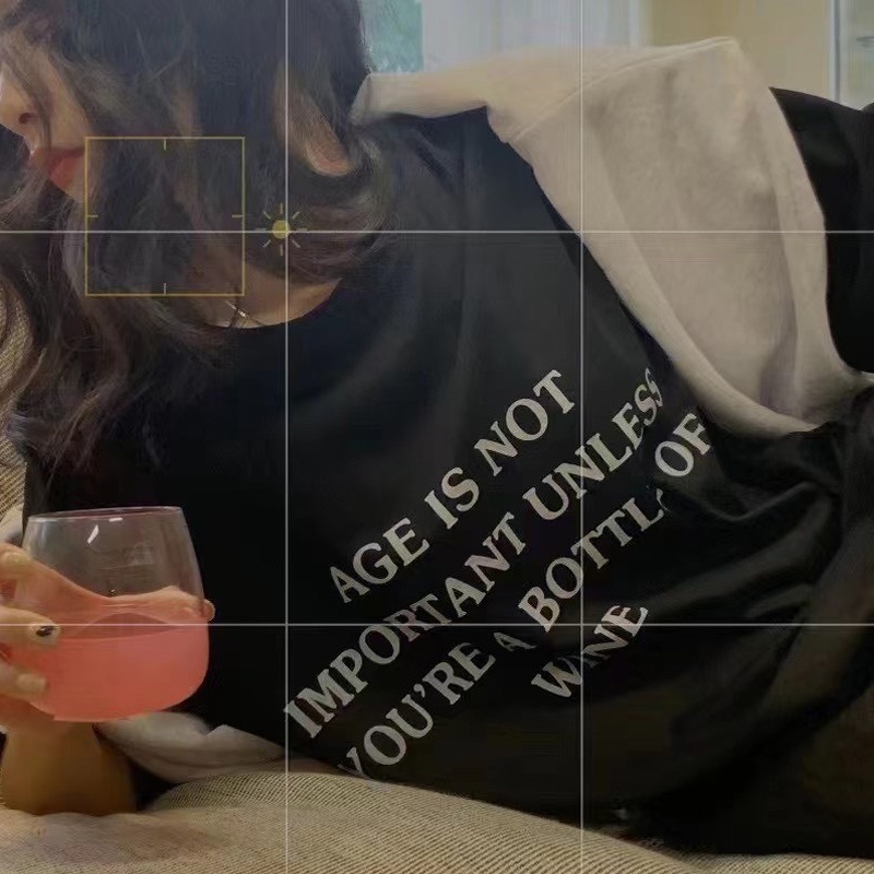 Áo thun nam nữ 3158 tay lỡ form rộng in chữ chất cotton hàng Quảng Châu ANDOSA AT10