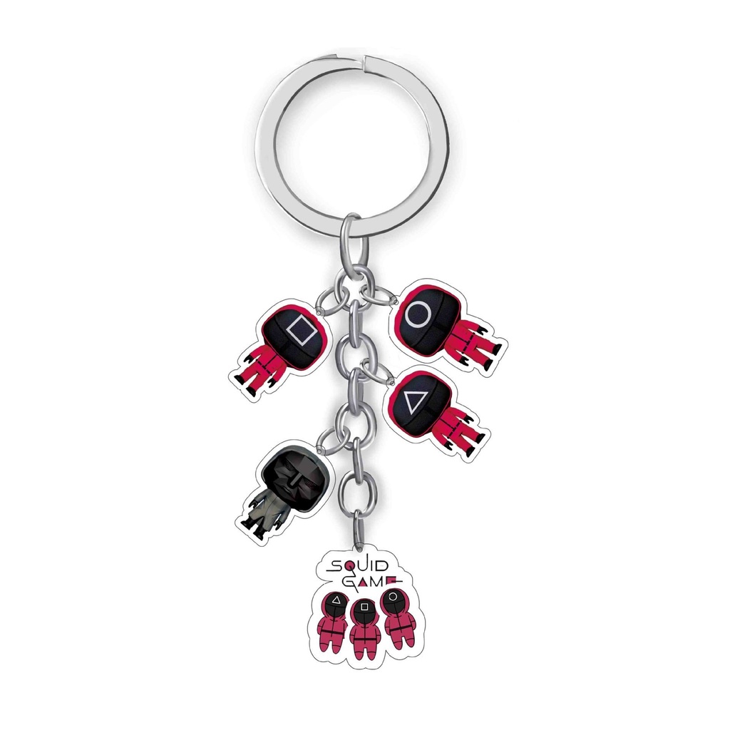 Móc khóa hình trò chơi con mực