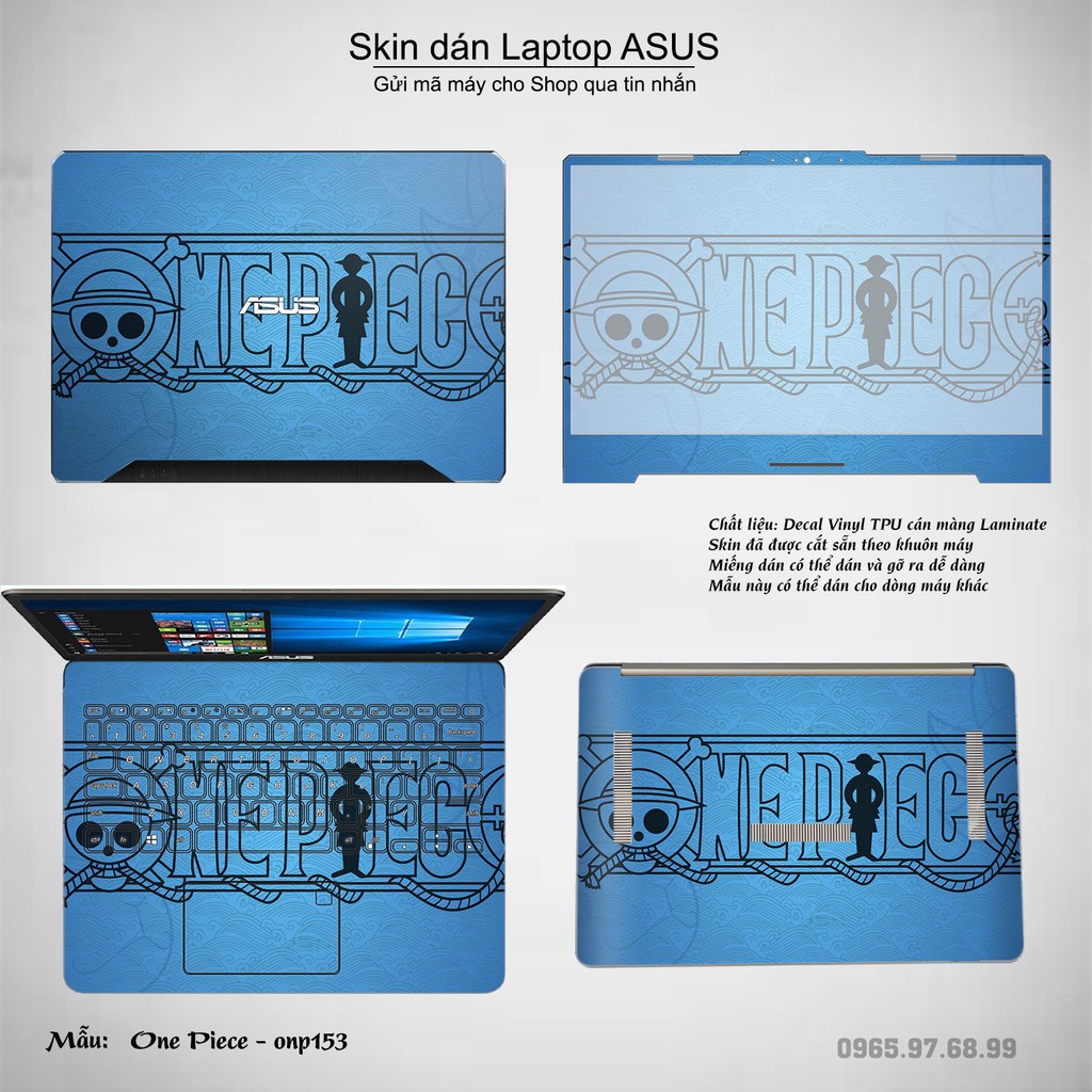 Skin dán Laptop Asus in hình One Piece _nhiều mẫu 19 (inbox mã máy cho Shop)