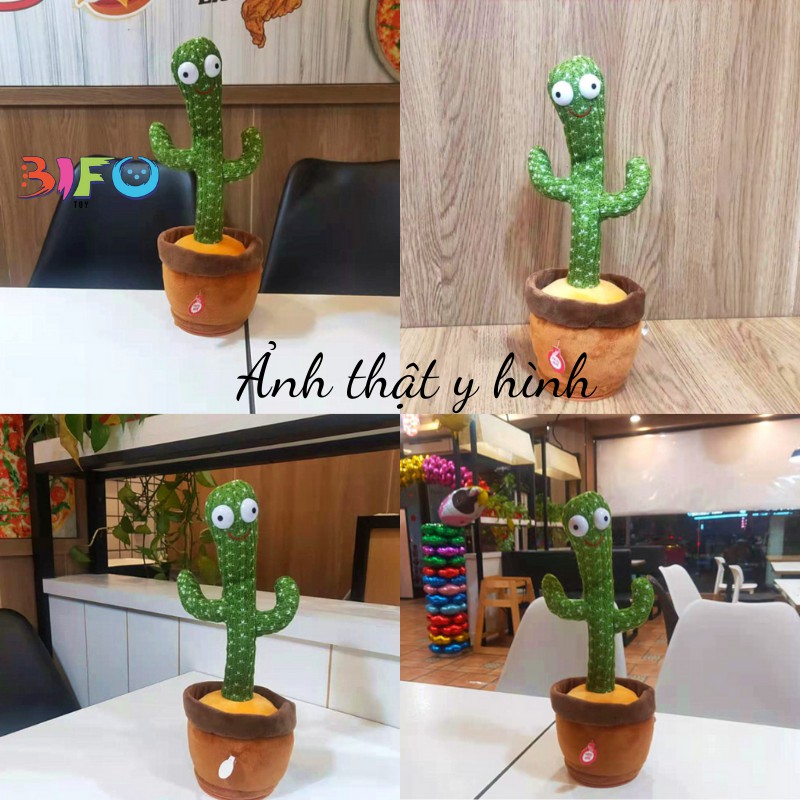 Đồ chơi xương rồng nhảy múa uốn lượn Dancing Cactus phát ra âm thanh vui nhộn biết nhại tiếng