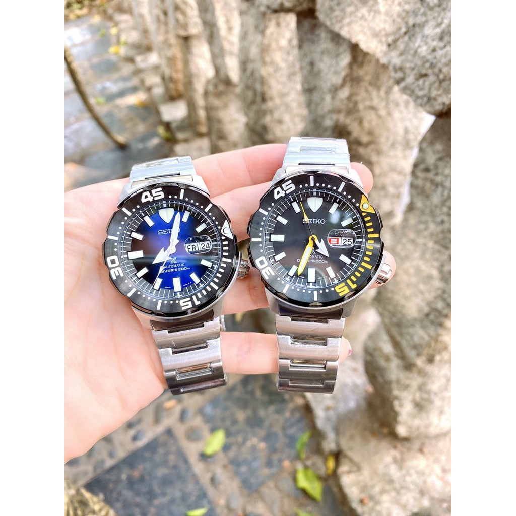 Đồng hồ Seiko Automatic size 41mm hàng cao cấp dây kim loại chống gỉ, chống nước 10ATM