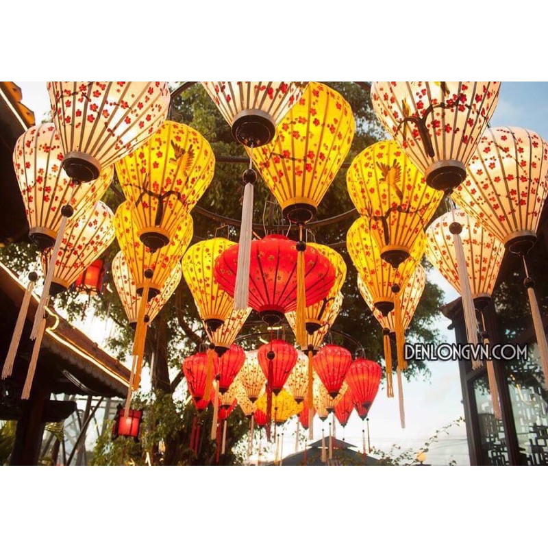 Đèn lồng vẽ tranh  mua 10=sỉ